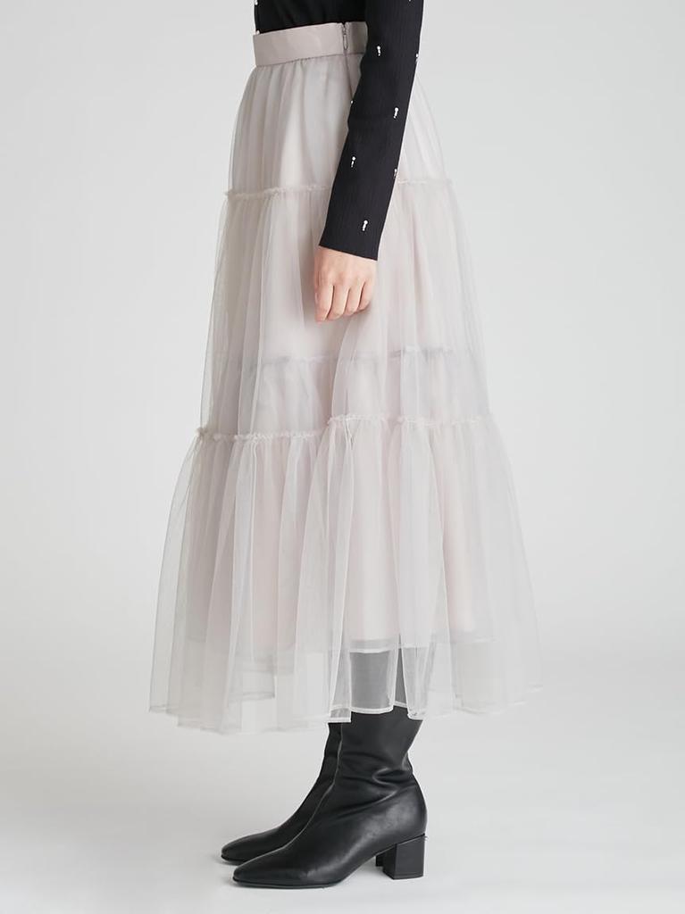 Tulle tiered skirt CWFS261010LGRY36