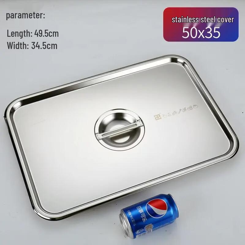 Handton Stainless Steel Food Pan with Lid and Handle