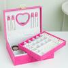 Spacious Organizers with Protective Dividers Spacious Plush Jewelry Case Display Stand for Rings Earrings Bracelets