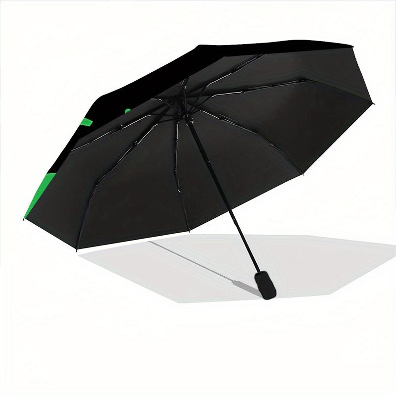 Jurassic Dinosaurs Automatic Folding Umbrella, 8 Ribs for All-Season Use, Portable for Travel & Outdoor Activities a0819079