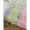 Cotton Sleeveless Apron Waterproof With Embroidery For Home Cooking And Casual Wear