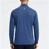 Herren Halbzip Langarm Laufshirt Schnelltrocknend Enganliegendes Trainingsshirt für das Fitnessstudio