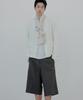 NUAKLE Linen Bermuda Pants_Khaki Brown