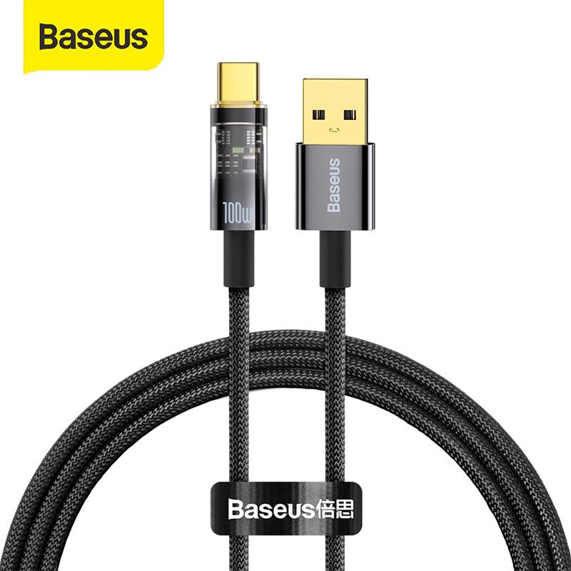 

Зарядный кабель Baseus, USB-A/Type-C, 100 Ватт