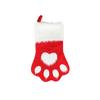 Non-woven Fabric Dog Claw Christmas Stocking Hairy Christmas Tree Pendant  Fireplace