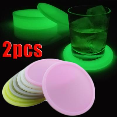 Luminous Coaster Car Cup Holder Multicolor Anti Slip Growing Water Cup Holder Non-Slip Car Interior Accessories Cup Mats