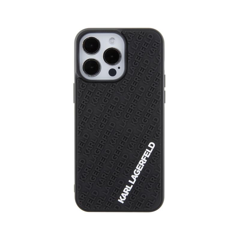Karl Lagerfeld 3D Rubber Multi Logo - Etui Iphone 15 Pro Max (Czarny)