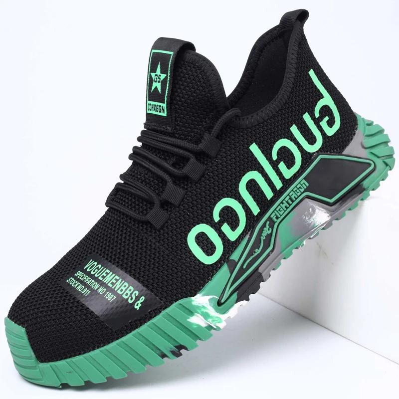 

Work Safety Shoes For Men Lightweight Protective Work Sneakers Lightweight Men Shoes Anti-Puncture Work Shoes Breathable Shoes 40
