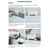 Touchless Toilet Flush Infrare Sensor Flusher Kit Rechargeable USB Charging Automatic Flusher with 1800mAh Battery