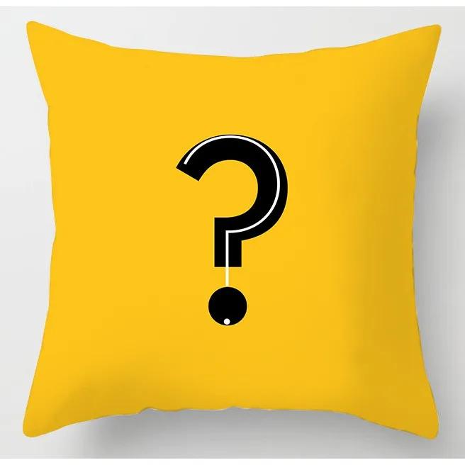 Geometric Yellow Flower Print Pattern Cushion Cover for Home Living Room Sofa Decoration Throw Pillow Cover