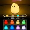 LED Squishy Night Light Nursery Nightlight For Desk Decor 7 Color LED Ambient Sleeping Lamp For Bedside Lighting