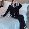 Pyjama Dames Lente Herfst Lange Mouwen Broek Set Sexy Kant Kant Pyjama Homewear Casual Homewear
