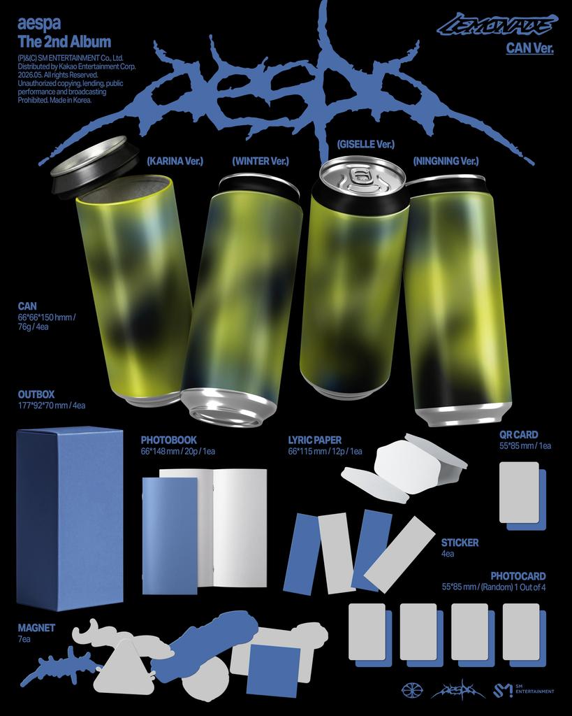 [PRE ORDER] aespa – 2nd Full Album LEMONADE (CAN Ver.)