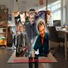 French Legendary Rock Singer and Actor Johnny Hallyday Blanket Soft Home Furnishing Nap Decoration Four Seasons Warm Sherpa Blanket U18