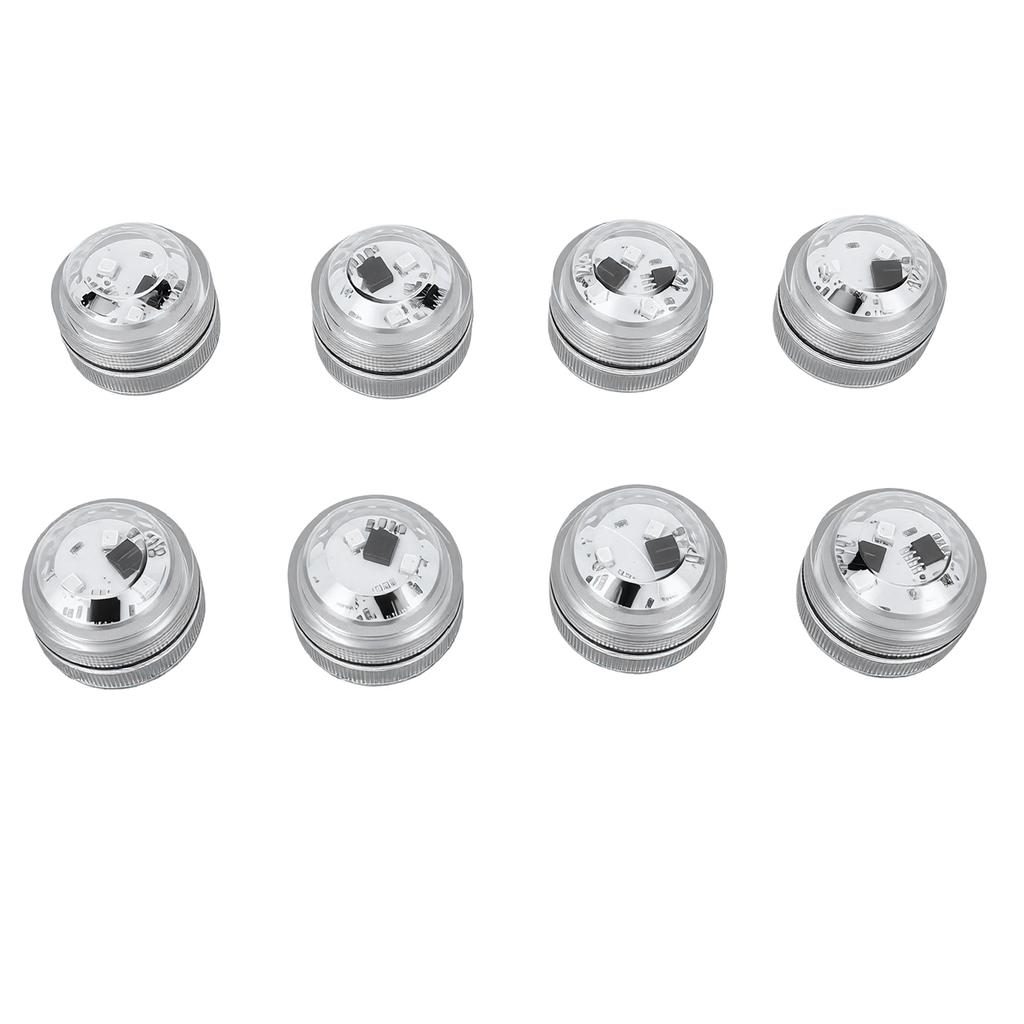 8pcs LED LED Submersible Pool Lights Remote Control Color Changing Water Proof Battery Operated Submersible LED