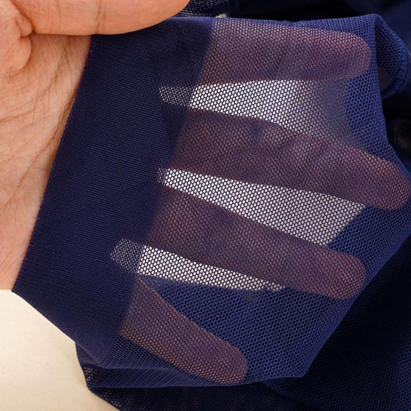 Simple Seamless Breathable Ice Silk Hollow Mesh Women's Underwear Mid-waist Briefs Sexy and Comfortable Underwear