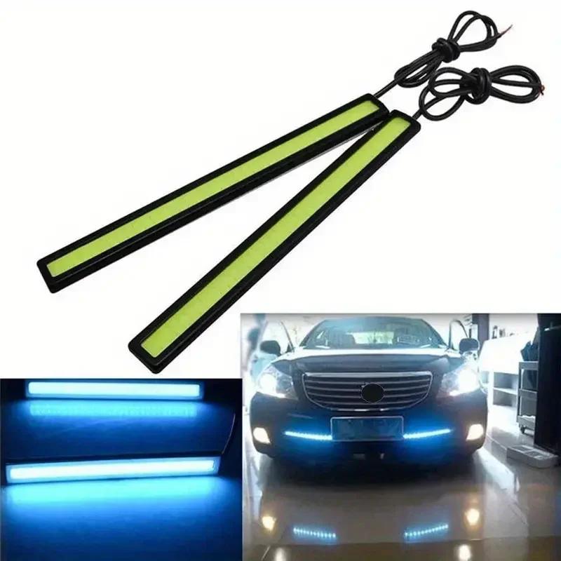 2 STÜCK Superhelle 17CM LED COB Nebelscheinwerfer - 12V 6500K Auto TFL/Tagfahrlichtleisten (LED-Streifen, Auto-Styling-Lampe)