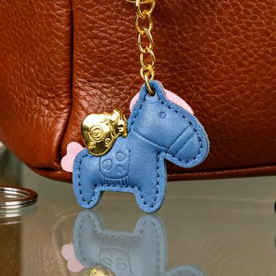 Yousheng Horse Bag Pendant Compact Mini Keychain Handmade Faux Leather Horse Charm Handbags Wallets Backpacks Bag Accessories