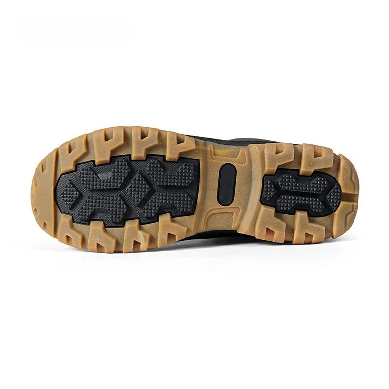 Men Boots Fashion Casual High Top Boots Outdoor Anti-skid Platform Boots Oxford Hiking Bootoies Men's Lace Up Ankle Botas Hombre