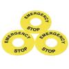 10PCS Durable Label Switch Accessory 22mm Emergency Stop Sign Warning Circle Label Mark
