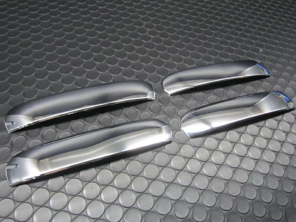BRIGHTZ Mirage Chrome Door Handle Set Part Number 13835 A05A/A03A Covers, 4-Piece [DHC-NOBU-248-4PC],