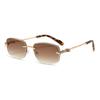 Retro Geometric Unisex Square Sun Glasses With Pc Lenses For Travel And Parties