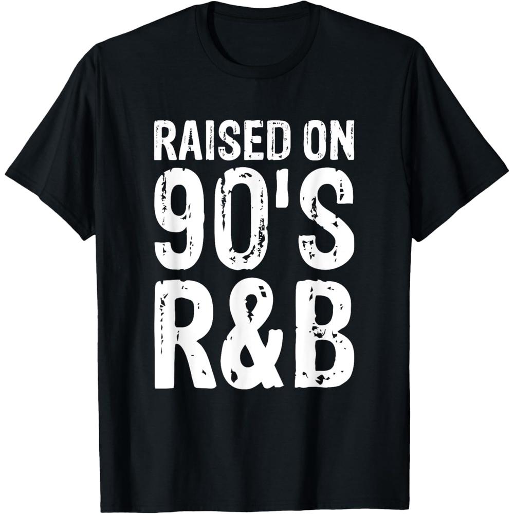 Raised on 90 s R&B T Shirt 4XL чёрный