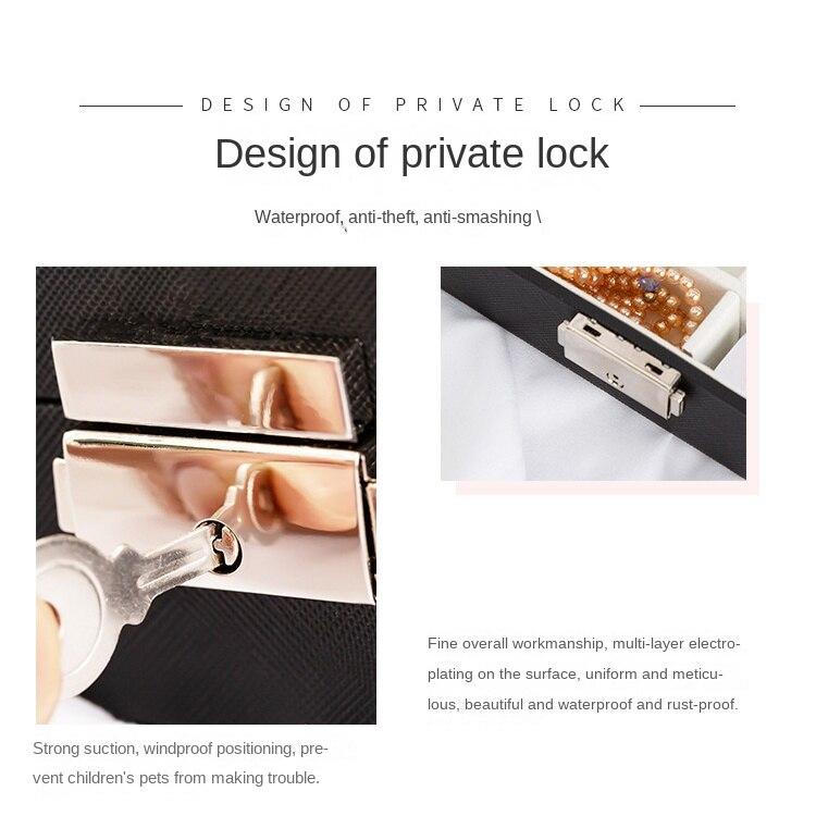 Schmuck-Aufbewahrungsbox, tragbare Schmuckschatulle, Schmuck-Aufbewahrungsbox, multifunktionale Ohrringe, Aufbewahrung, Ring, Halskette, Organisation