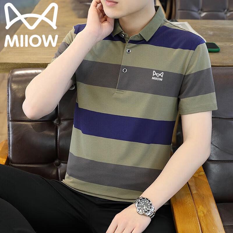 

Mao Ren Men s Breathable Short-Sleeve Polo Shirt XL