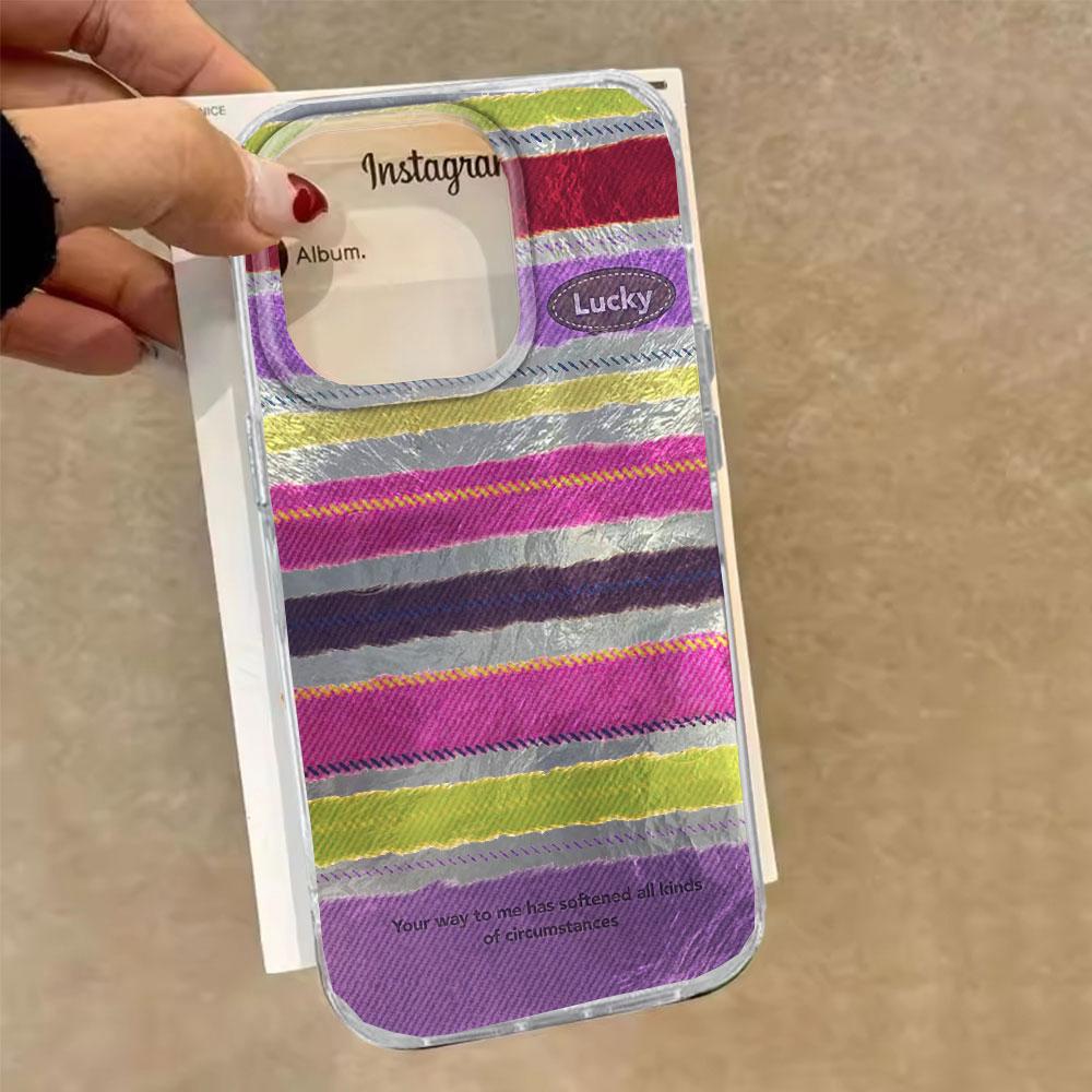 Glänzende Streifen Wellenkanten Damen Handyhülle für Xiaomi 13T 14T 11 Lite NE Poco X5 M6 Pro X6 X7 X3 Pro NFC C65 C61 M5S TPU Hülle