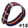 18MM 20MM 22MM Nylon Watch Band Sport Casual Straps Replacement With Stainless Steel Buckle For Men Women's Watch Accessories