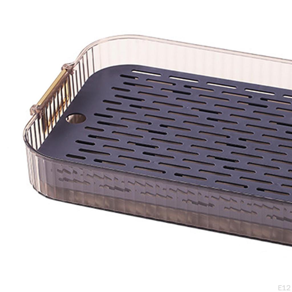 Decorative Serving Tray Drainer Dish Drying Rack Dessert Organizer Snack Candies Plate