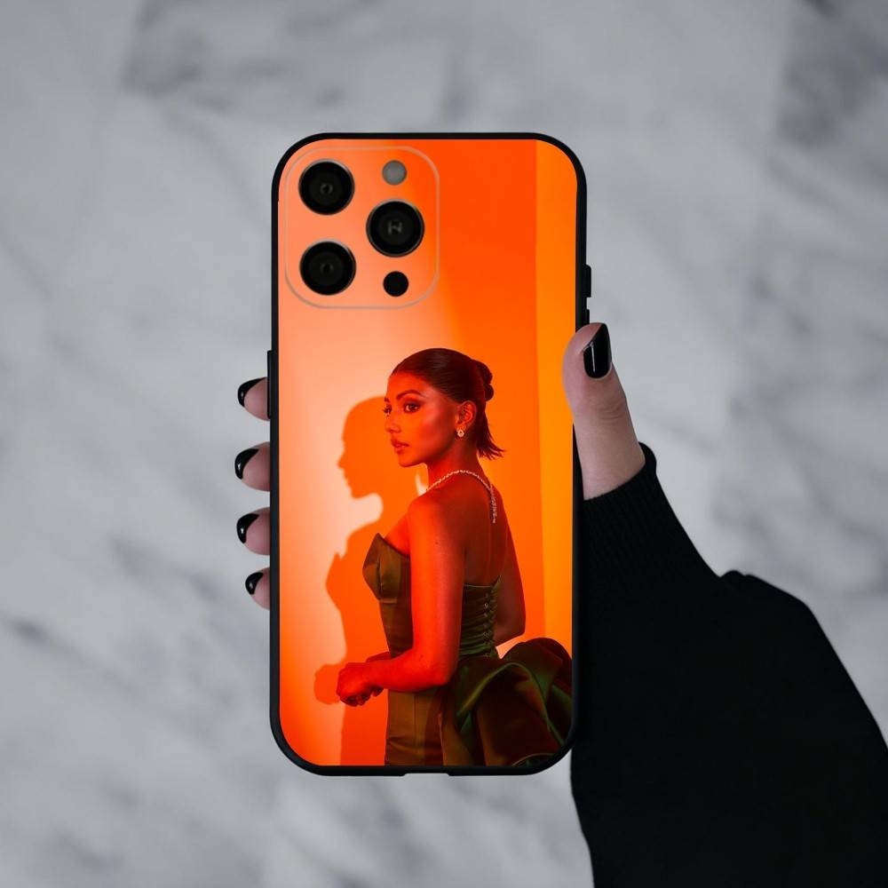 Actress Charithra Chandran  Phone Case For iPhone 17pro, 16,15,14,13,12,11 X XR Plus,Others Soft Black Cover