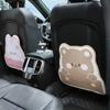 Universal Car Cartoon Animal Bear Bunny Backseat Protector Kick Mat Seat Back Cover Waterproof Leather Anti-Kick Pad For Kids