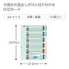 Kokuyo File Index Divider Cards A4 6 Tabs 10 Sets Shiki-110N