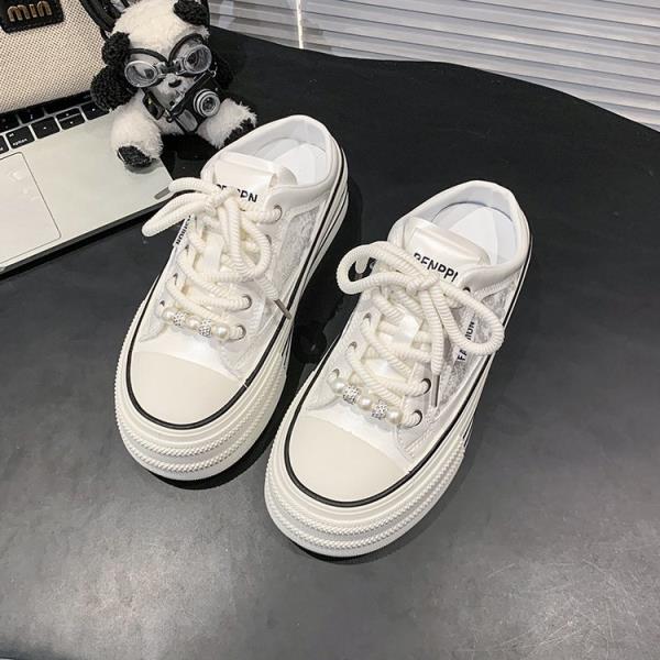 

Модная обувь женская с закрытым носком женские тапочки пантофли мягкие 2025 лето с пайетками ткань холст повседневная ткань блестящие шлепанцы для отдыха 35