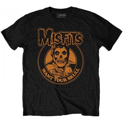 Misfits Unisex Dospělí chtějí svou lebku Bavlněné tričko