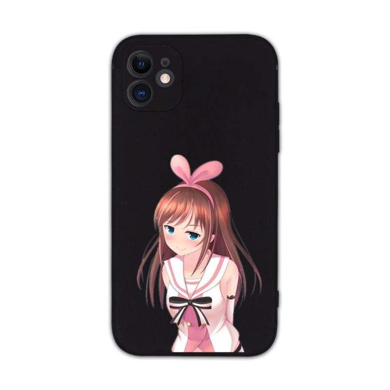 

Чехол для телефона Virtual Idol Kizuna AI для IPhone 14 11 12 13 Pro Max X XR XSMax 6 6S 7 8 Plus SE 2022, мягкий квадратный цветной чехол для телефона iPhone SE 2020-2022
