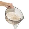 Transparent Plastic Rice Washing Colander with Handle - Multifunctional Basin for Rice and Vegetables