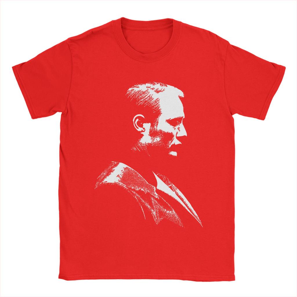 Men's Hannibal Lecter Mads Mikkelsen TV Series T Shirts Pure Cotton Clothing Funny Round Collar Tee Shirt Big Size T-Shirts