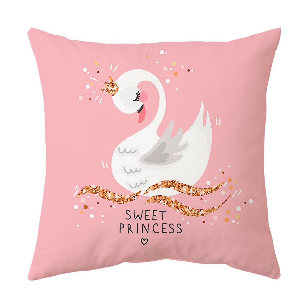 New Pink Pillow Feather Pillow Cover Home Sofa Bed Head Pillow Cover Cushion Cushion Cover