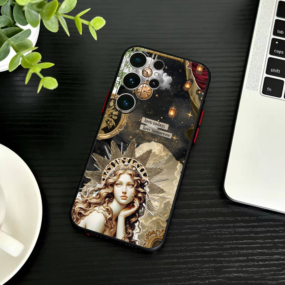 Dark Ornate Collage Art  Phone Case For Samsung S26,S25,S24,S23,S22,S21,S20,S30,Ultra,Plus,Fe,Note,5G Black Cover
