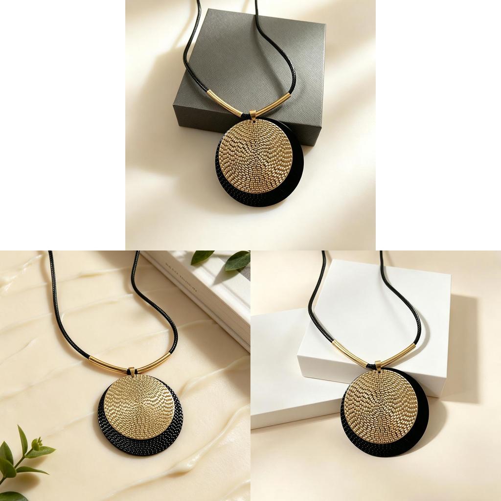 Modern Alloy Chain Necklace With Geometric Shape For Womens Fashion Accessory