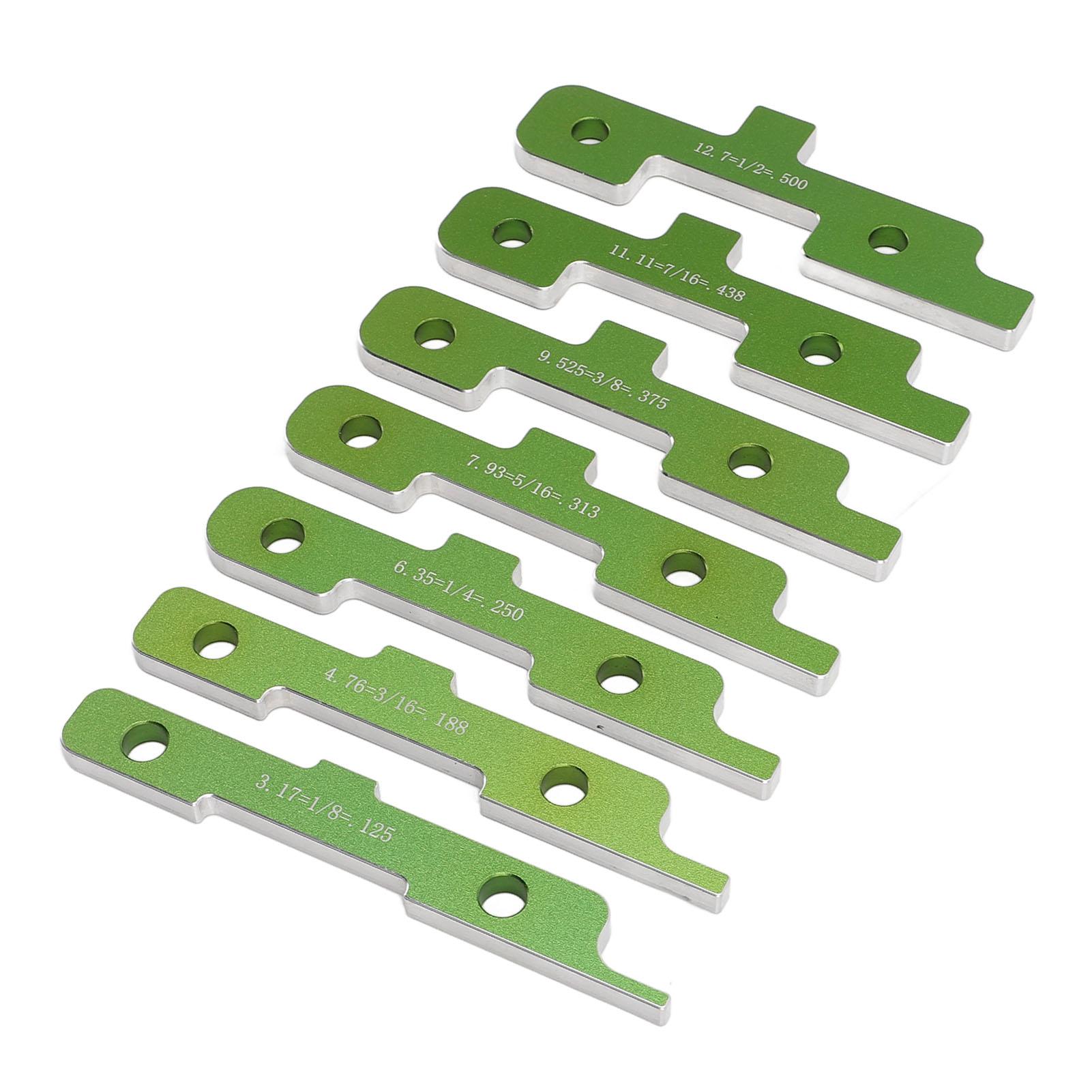 

7 Pcs Set Router Table Setup Bars 18 To 12 Inch Aluminum Alloy Woodworking Table Saw Height Gauge