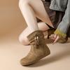 Retro Brown Ankle Boots Women Autumn Suede Leather Designer Shoes Fashion Tassel Casual Boots Ladies Western Cowboy Boots Women