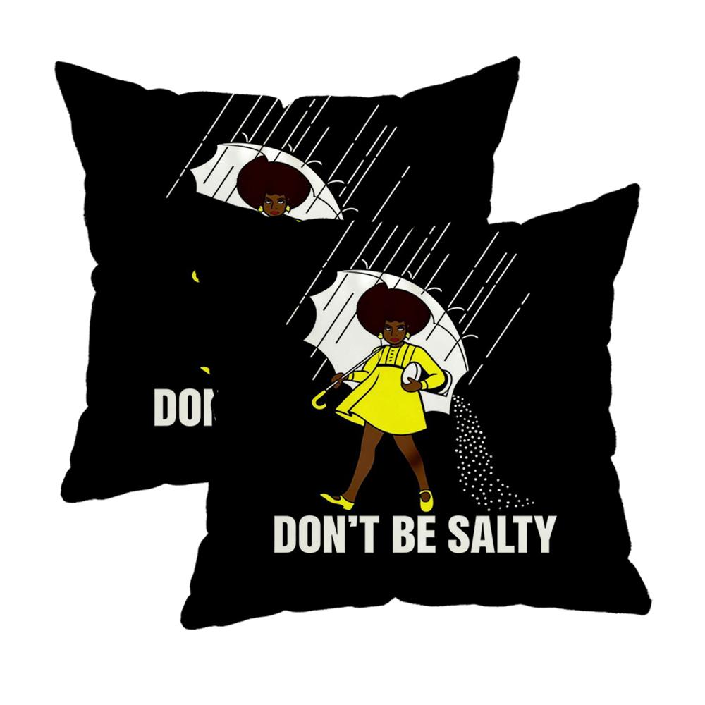 Don'T Be Salty Throw Pillow Coverzipper Design, Decorative Pillowcase, 45X45 Cm Pillowcase