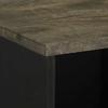 Vidaxl Szafka, Czarna, 80X33X75 Cm, Lite Drewno Mango