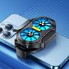 Dual Fan Portable Game Heat Sink Plug-in/Rechargeable Cooling Case Air Cooling with Blue Light for Iphone Xiaomi Huawei Samsung