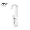 Wall Hangers for Small Objects Laundry Hook with Clip, Non-Drilling ABS Closet Organizer, Multi Purpose Bathroom Towel Holders Durable Anti-slip