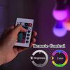 RGB Farbwechselnde Glühbirnen, 9W RGB LED Glühbirnen mit Fernbedienung 16 Farben Mehrfarbige Glühbirne Dimmbares Licht für Schlafzimmer Party Wohnkultur